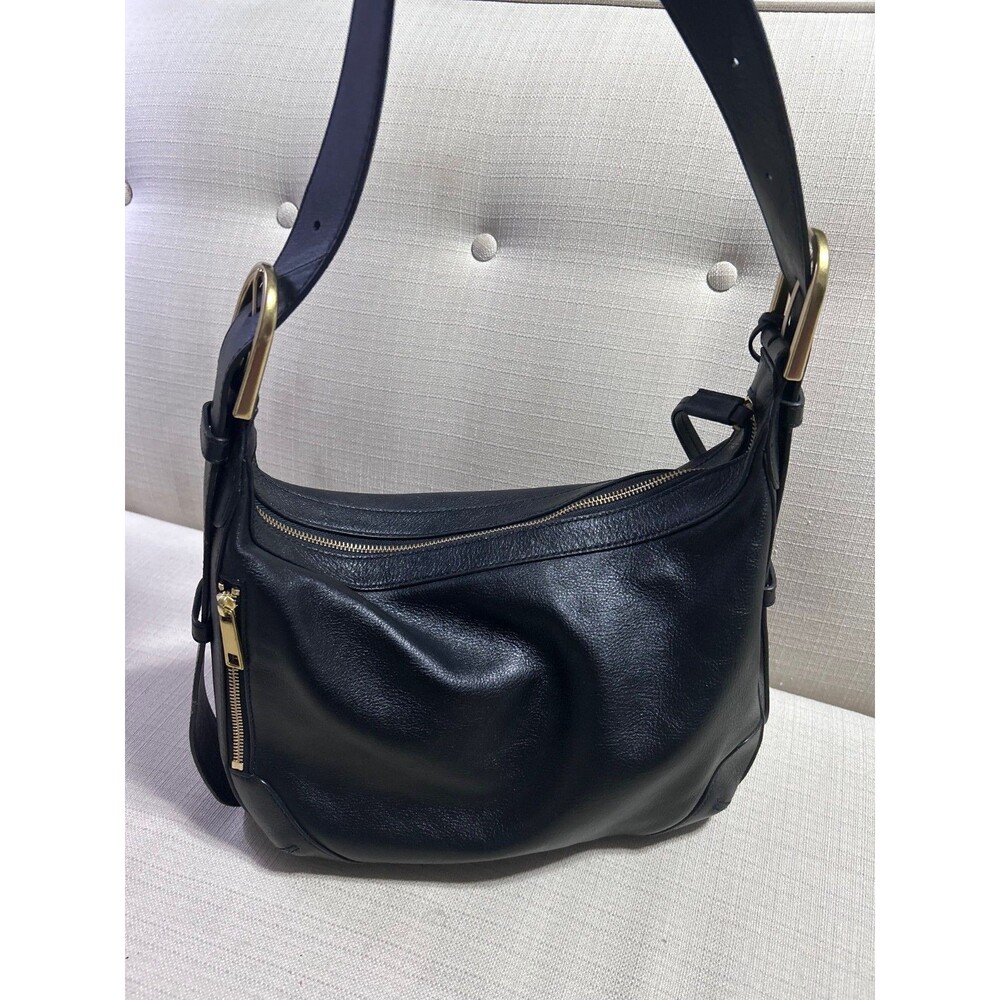 Fossil Hannah Hobo Shoulder Bag Black Leather ZB7888 - Picture 4 of 12